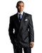 Signature Platinum Stays Cool Discounted Sale Dark Charcoal Gray Pinstripe wool mensusa