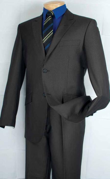 Single Breasted 2 Button Peak Lapel Cheap Priced Business Suits Clearance Sale Black mensusa