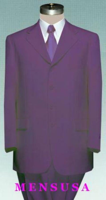 Men's Deep Joker PURPLE DRESS SUIT 2 Button SUITS