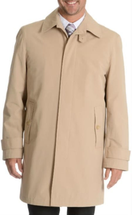 Blu Martini Button Up Rain Coat Tan