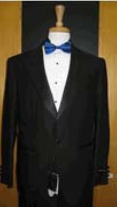 Single Button Peak lapel Black Tuxedo mensusa