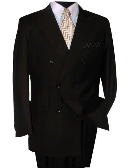 Soild Brown Double Breasted Suits Suit Hand Made mensusa