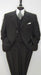 Solid Black Super 150's Men's 3 buttons Luxurious High End Side Vented jacket Suit - mensusa