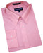 Solid Mauve Cotton Blend Convertible Cuffs Men's Dress Shirt mensusa