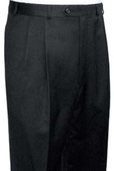 Super Quality Dress Slacks / TrousersSuper Quality Dress Slacks / Trousers Dark Grey Pleated Pre-Cuffed Bottoms Pants unhemmed unfinished bottom mensusa