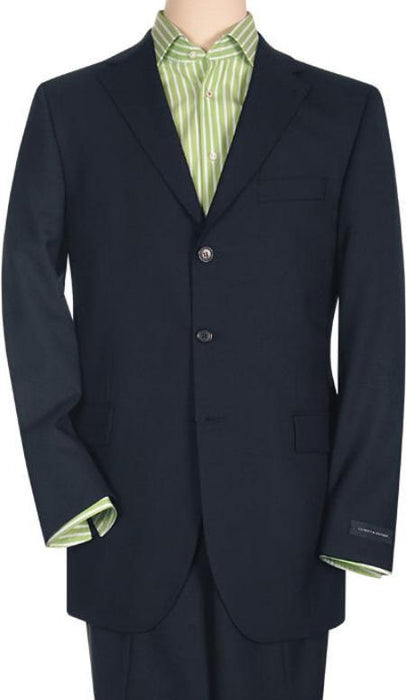 Three Button Suit Style Dark Blue premier quality italian fabric 3 Button style Super 150's