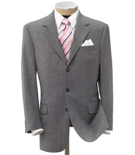 Super 150 Light Gray Men's premier quality three buttons style italian fabric Dress Suit $199 Compare at