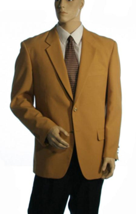 Single Breasted Available in Two Buttons Style Jacket Solid Gold Cheap Priced Unique Fashion Designer Men's Dress blazers Sale