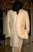 Tonal Shadow Pinstripe tone on tone Tuxedo Ivory OFF White mensusa