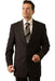 Trueran-Viscose Men's Black Pinstripe ~ Stripe Pattern Classic Cheap Priced discounted Cheap Business Suits Clearance Sale mensusa