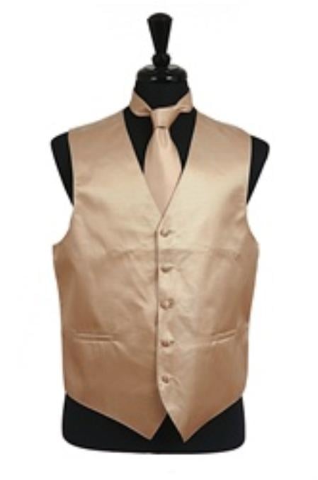 Tuxedo Vest - Wedding Vest Cream Wedding Vest ~ Waistcoat ~ Waist coat Tie Set mensusa