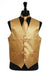 Tuxedo Vest - Wedding Vest Gold - neck design and two front welt Waist coat Tie Set -Men's Neck Ties - Mens Dress Tie - Trendy Mens Ties mensusa