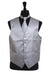 Tuxedo Vest - Wedding Vest Grey Rib Pattern Five button closure Dress Tuxedo - Men's Neck Ties - Mens Dress Tie - Trendy Mens Ties mensusa