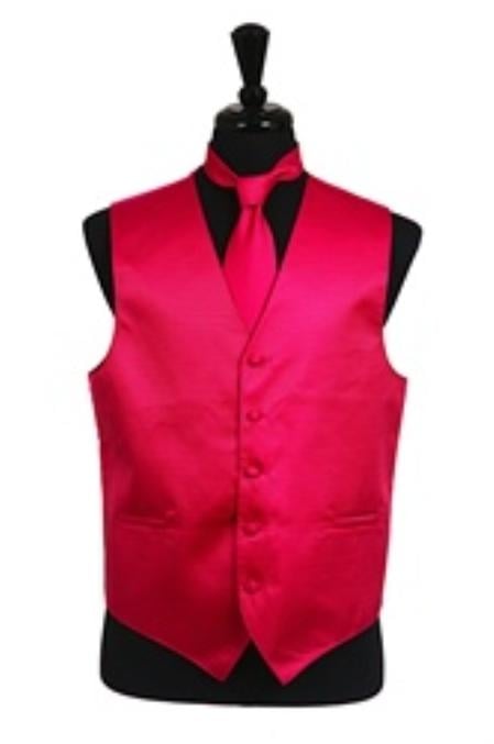 Tuxedo Vest - Wedding Vest Men's Pink Horizontal Rib Pattern Vest Waistcoat - Men's Neck Ties - Mens Dress Tie - Trendy Mens Ties mensusa