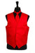 Tuxedo Vest - Wedding Vest Men's Red Horizontal Rib Pattern Vest Waistcoat - Men's Neck Ties - Mens Dress Tie - Trendy Mens Ties mensusa