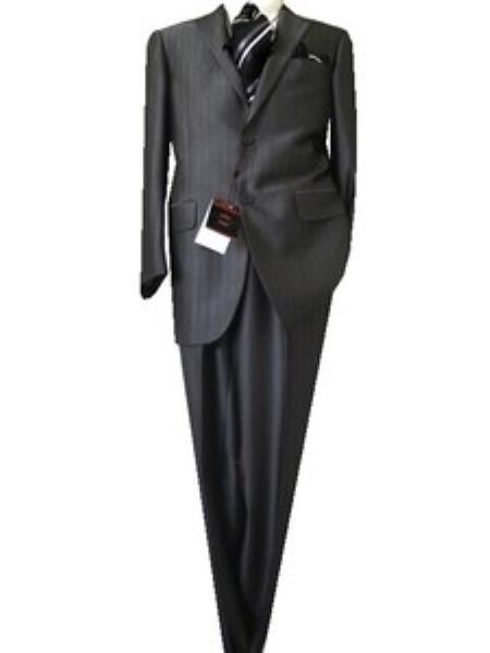 Tweed 3 Piece Suit - Tweed Wedding Suit Fitted Discounted Sale Slim Cut 2 Button Gray Herringbone Tweed Men's Suit mensusa