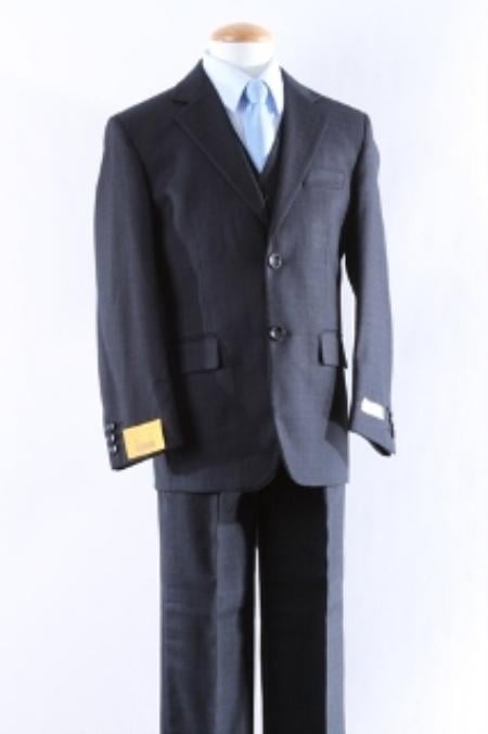 Two Button 5 Pcs Boy Dress Suit Set Size From Baby to Teen Perfect for toddler Suit wedding attire outfits mensusa