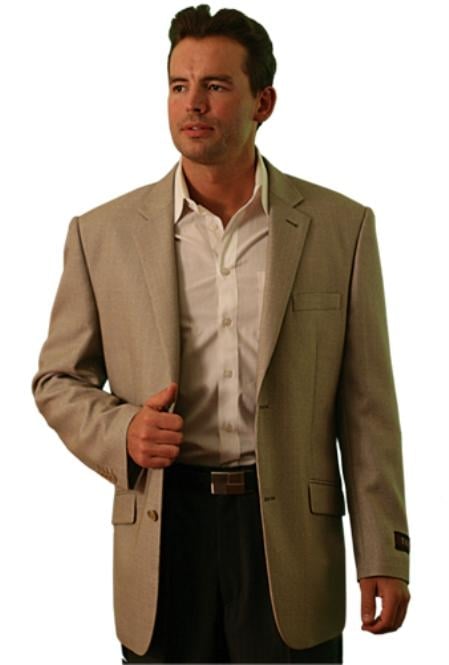 Two Button Cheap Unique Dress Cheap Priced Unique Fashion Designer Men's Dress blazers Sale Jacket For Men Sale Beige ~ Khaki ~ Tan mensusa