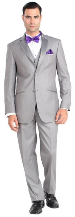 Men's Grey ~ Gray Three Piece Walton Tuxedo