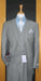 Two Button Grey Pinstripe and Flat Front three piece suit mensusa