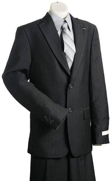 Boy's 2 Button Kids Sizes Black Pinstripe Designer Suit Perfect for toddler Suit wedding attire outfits