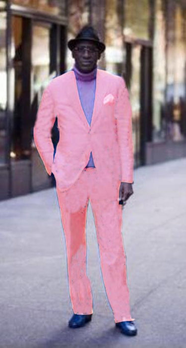 Classic Ultra Smooth 2 Button Suit Pink Suit