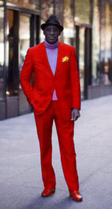 Discounted Jacket and Pants 2 Button Cheap Priced Business Suits Clearance Sale Hot Mens Red Suit