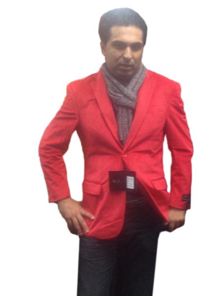 Men's 2 button Notch Collar Cheap Priced Designer Fashion Dress For Men On Sale Fully Lined Velvet ~ Velour Cheap Priced Men's blazer Jacket For Men Red