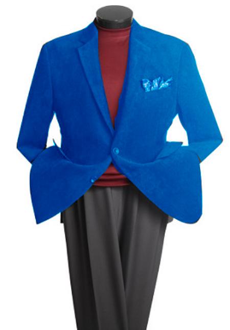 Rayon Unique Fashion Designer Men's blazers Royal Blue