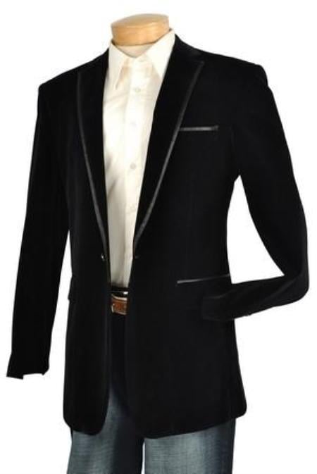 Velvet Blazer - Mens Velvet Jacket Mens Black Velvet Jacket Trim Lapel Fashion Tuxedo For Men Looking! mensusa