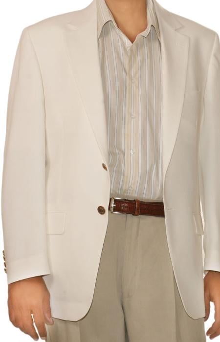 White Spring/Summer Men's Two Button Cheap Priced Unique Dress Blazer For Men Jacket For Men Sale mensusa