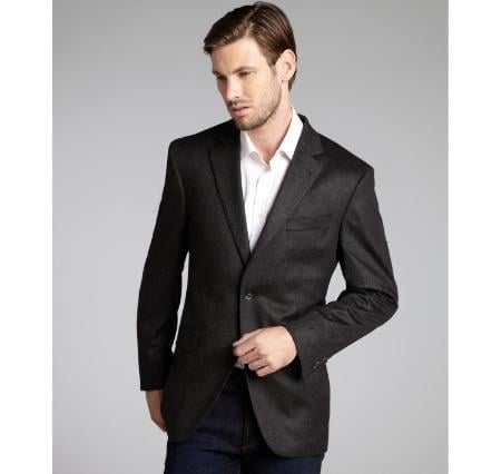 Winter Fabric Men's Slim Fit Cashmere Blend 2 Button Cheap Priced Unique Dress Blazer Jacket For Men Sale Rich Charcoal mensusa