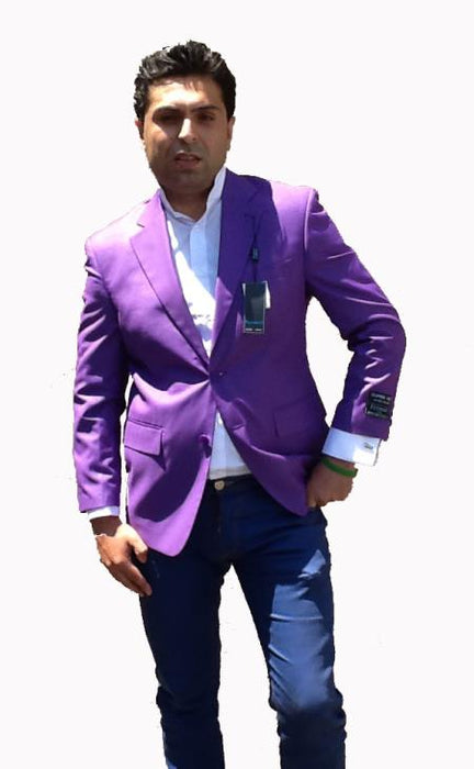 Stage Party Bright Men's 2 Button Sport Coat / Dinner Jacket Cheap Priced Unique Fashion Designer Men's Dress blazers Sale Purple Color