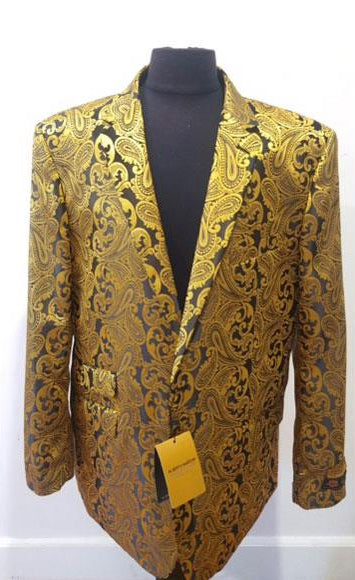 Men Gold Dinner Blazer