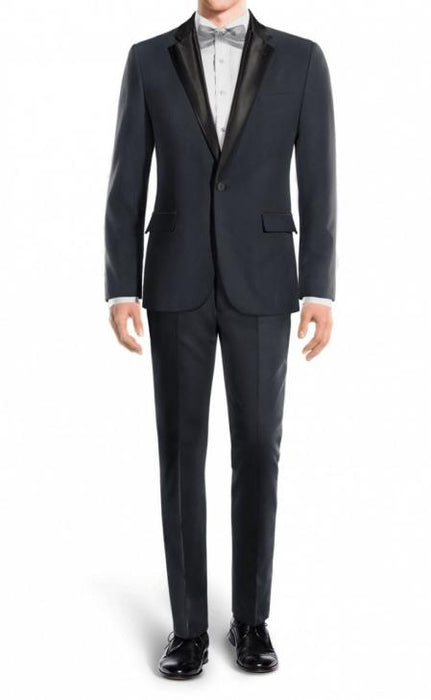 Men's Jeremy Black Lapel Navy Men's Tuxedo