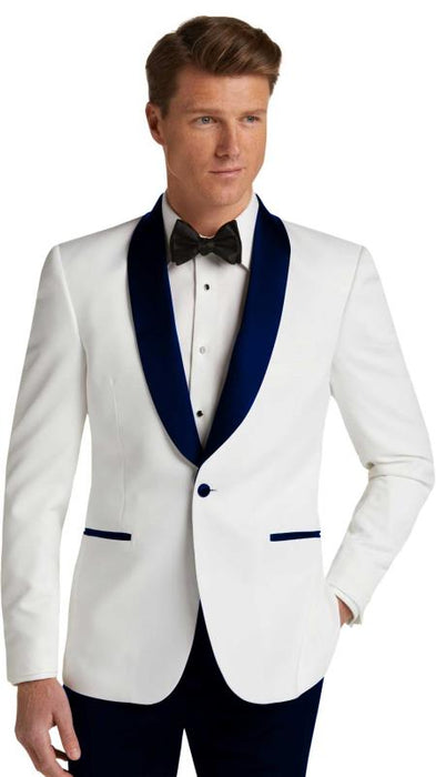 Men's Dark Navy Slim Fit Tuxedo Dinner Jacket