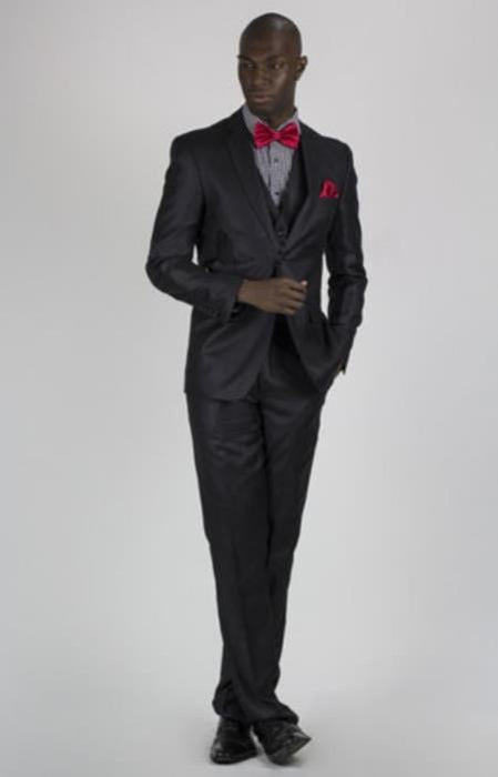 Black Graduation Suit For Boy / Guys