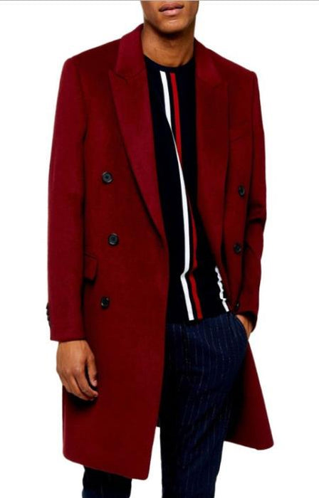 Men's Burgundy ~ Wine ~ Maroon Overcoats