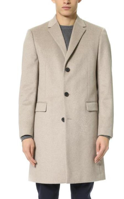 Men's Cashmere Overcoat Tan