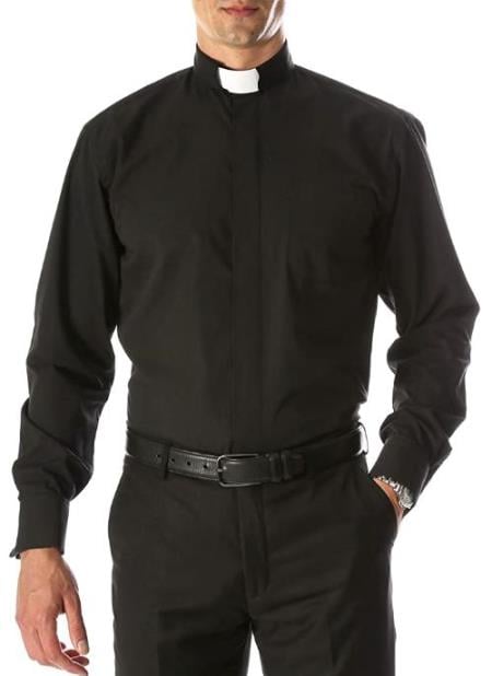 Men's Big and Tall Shirts Black - Full Circle Tab