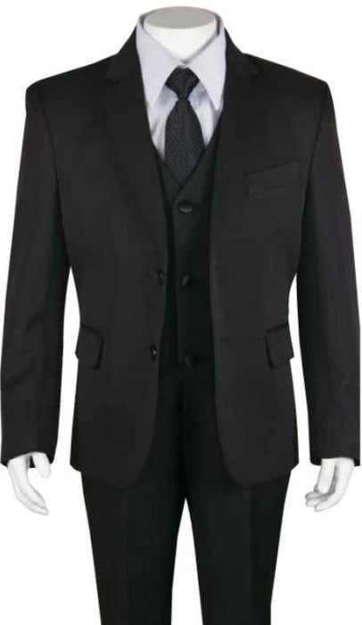 Boys Husky Suit Church Suit Black