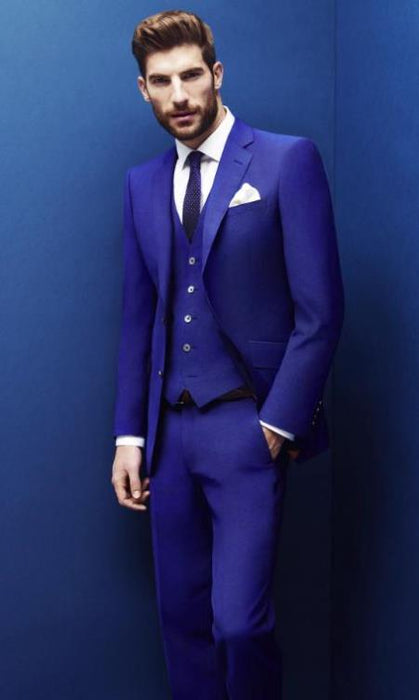 Men's Electric Blue Suit