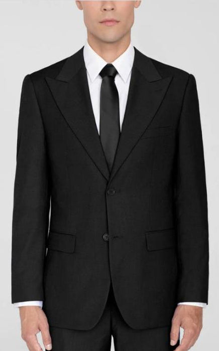 Peak Lapel Suit Black