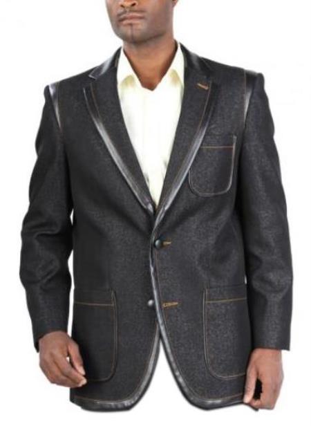 Men's two button closure Denim blazer