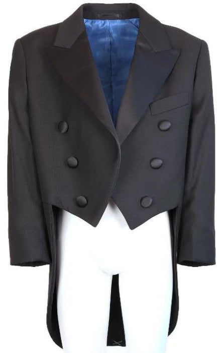 Kids Black Tailcoat Tuxedo Jacket