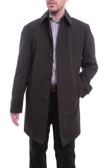 Men's Trenchcoat Solid Black