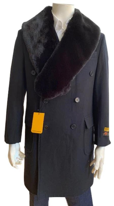 Double Breasted Three Quarter Overcoat And Cashmere Peacoat - Topcoat By Alberto Nardoni