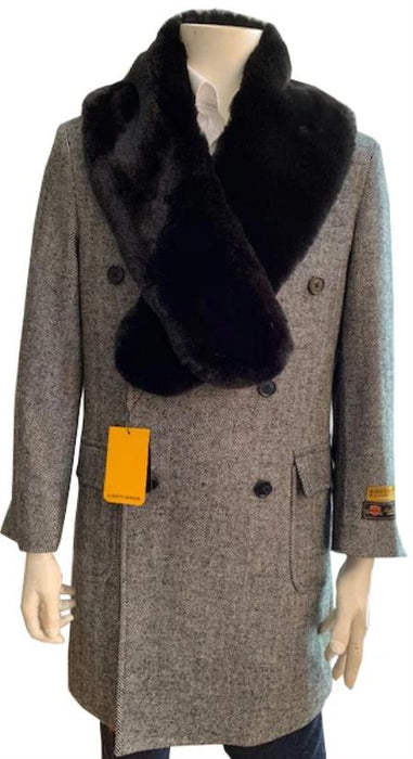 Double Breasted Three Quarter Overcoat And Cashmere Peacoat - Topcoat By Alberto Nardoni