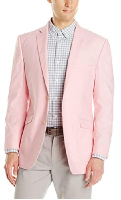 Mens Chambray Sportcoat - Chambray Blazer - Summer Cotton Blazer Pink