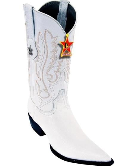 Mens Los Altos Genuine Deer Leather White